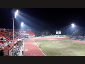 Chandrashekharan Nair Stadium Trivandrum Lighting works